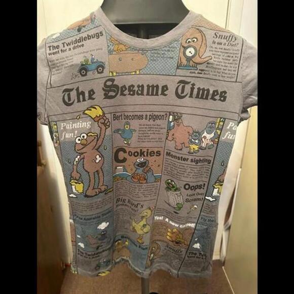 Sesame Street Tops - Join the Fun with Sesame Street's Colorful Graphic Tee!